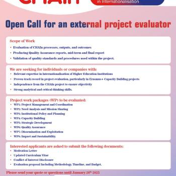 Open Call for an External Project Evaluator!