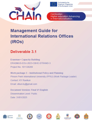 CHAIn Management Guide for IROs English and Khmer